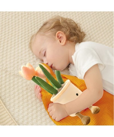 Stuffed Tulip Plush Toy 13.8" Flower Pot Stuffed Plants Plushie Doll Pink $25.16 Stuffed Animals & Teddy Bears