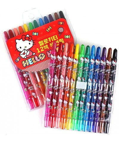 [Random] Hello Kitty Kids Arts & Craft 12 Color Twist Up Colored Pencil Crayon Set $28.24 Kids' Drawing & Writing Boards