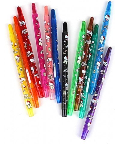 [Random] Hello Kitty Kids Arts & Craft 12 Color Twist Up Colored Pencil Crayon Set $28.24 Kids' Drawing & Writing Boards