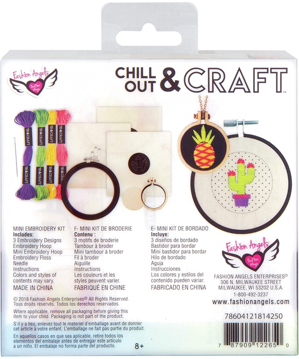 Chill Out & Craft - Mini Embroidery Kit Assorted $19.17 Kids' Drawing & Writing Boards