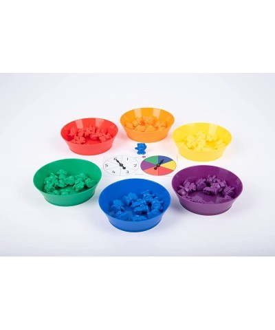 Counting Bears with Matching Bowls - Early Math Manipulatives - 68pc Set - 60 Bear Counters 6 Bowls & 2 Game Spinners - Home ...