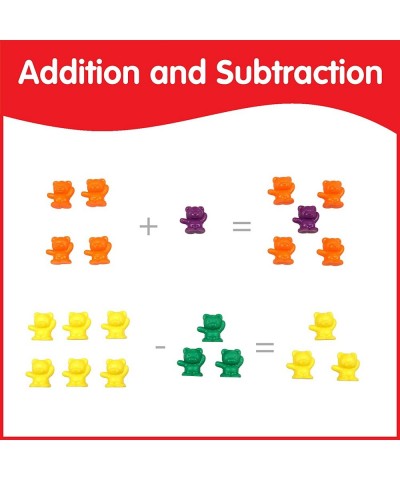 Counting Bears with Matching Bowls - Early Math Manipulatives - 68pc Set - 60 Bear Counters 6 Bowls & 2 Game Spinners - Home ...