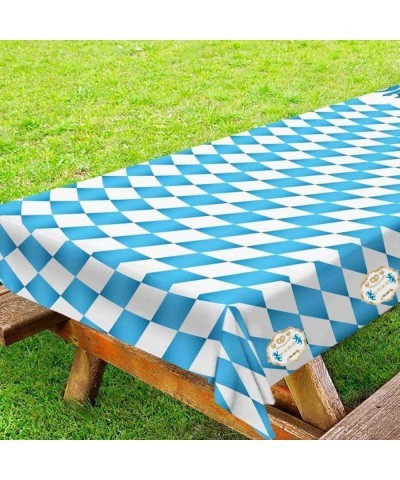 Oktoberfest Tablecloth 3Pcs Oktoberfest Disposable Table Cloth with Gold Oktoberfest Welcome Print Oktoberfest Waterproof Tab...