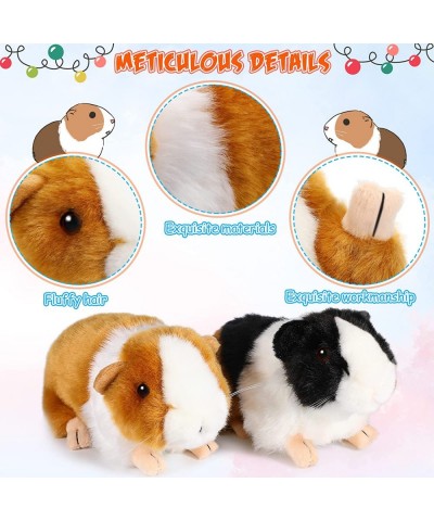 2 Pieces 8 Inch Cute Guinea Pig Plush Toys Stuffed Realistic Stuffed Animals Soft Guinea Pig Doll Toys Decor for Boys Girl Th...