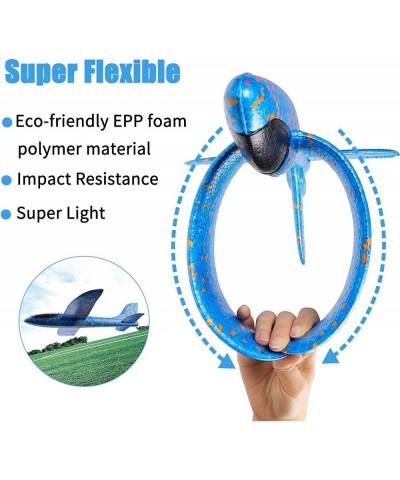 6 pcs Airplane 14.5inch Manual Foam Flying Glider Planes Throwing Fun Challenging Games Outdoor Sports Toy Model Air Plane Tw...