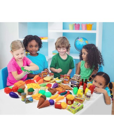 Pretend Play Food Set for Kids 120 Piece $33.23 Toy Kitchen Products