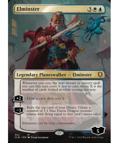 Magic: the Gathering - Elminster (362) - Borderless - Foil - Battle for Baldur's Gate $20.15 Trading Cards & Accessories