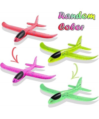 6 pcs Airplane 14.5inch Manual Foam Flying Glider Planes Throwing Fun Challenging Games Outdoor Sports Toy Model Air Plane Tw...